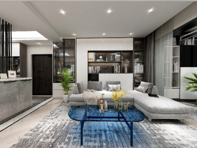 大华锦绣华城103平三居室现代简约装修案例