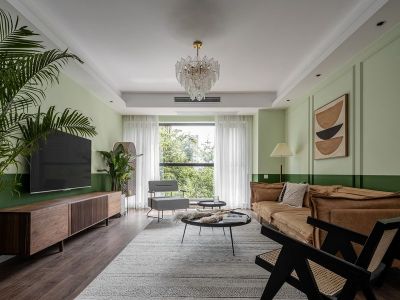 国际名都北欧风格112平米三居室装修案例