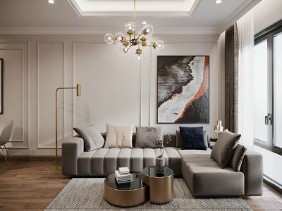 金顶花园现代风格112平米三居室装修案例