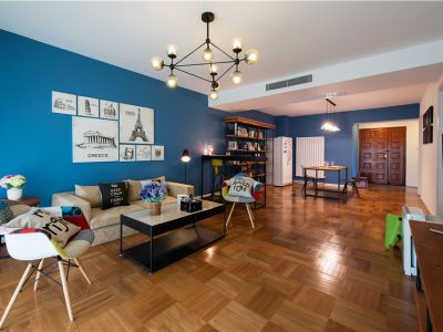 美伦山水华府北欧风格142平米三室两厅装修案例