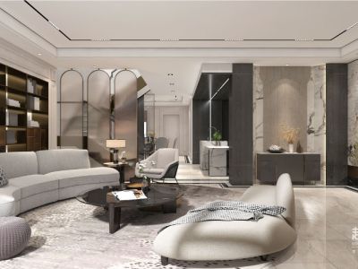 吉宝澜岸铭邸350平米混搭风格别墅装修案例