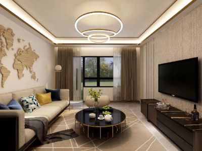 碧桂园天誉名邸132平米现代简约装修案例