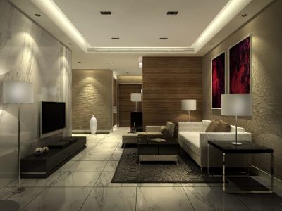 金域蓝湾现代简约123平米装修案例