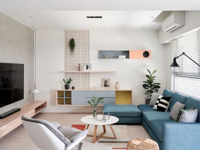 鑫鹰花园简约风格85平米二居室装修案例