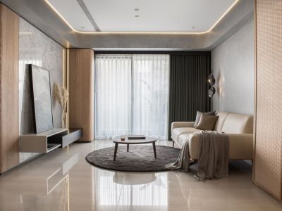 欣宇花园现代风格105平米三居室装修案例