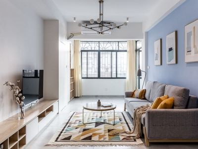 瑞景河畔家园135平米北欧风格装修案例