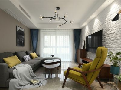 威隆太阳城124平米北欧风格装修案例