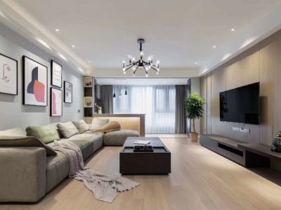 阅海壹号院101平米现代简约装修案例