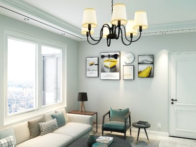 阅海壹号院82平米北欧风格装修案例