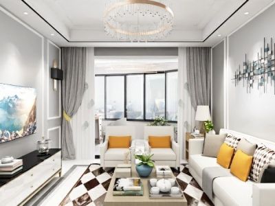 融创青山湖壹号128平现代风格装修案例