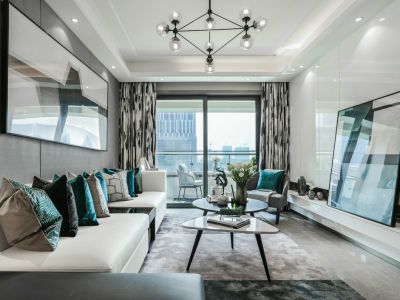 江畔华府现代风格115平米装修案例