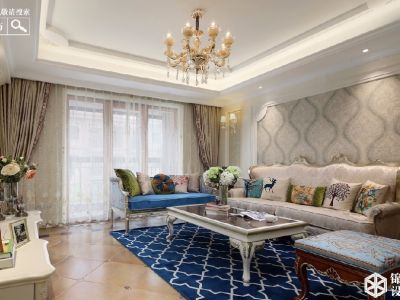 羊山湖花园158㎡四居室欧式风格装修案例