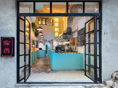 奶茶店北欧风格152平米装修案例