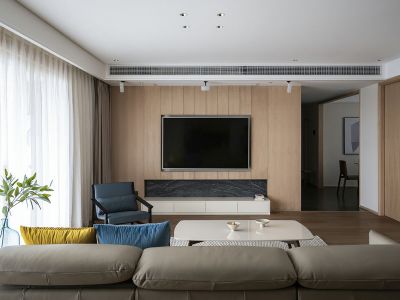 盈泰嘉园现代风格125平米三居室装修案例