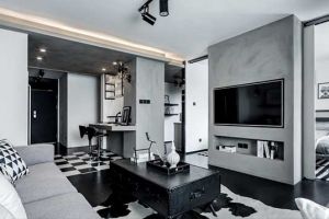 [成都家和装饰]68㎡小户型装修，高级灰大气又实用