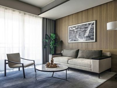 恒大御景半岛现代风格112平米装修案例