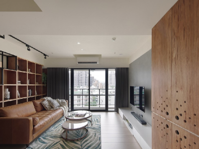 瑞达佳苑·理想家简约风格87平米二居室装修效果图案例