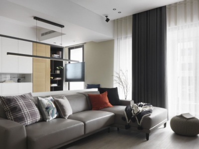 万科翡翠公园北欧风格106平米三居室装修设计图案例