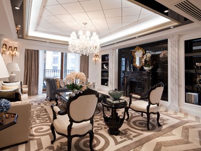 恒大绿洲云湖上郡时尚欧式140平米三室两厅装修案例