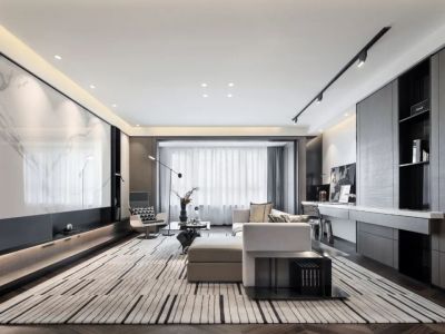 城中央南城现代风格115平米装修案例