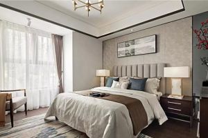 [青岛名尚装饰]如何打造简洁舒适的新中式卧室背景墙？