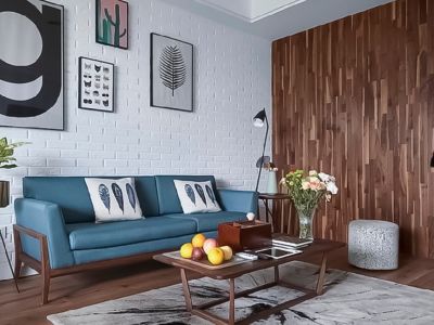 碧桂园·原树缇香北欧风格80平二居室装修设计图案例