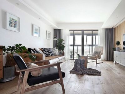 恒大华府北欧风格161平米三居室装修设计图案例