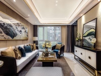 金科集美天宸现代风格108平米装修案例