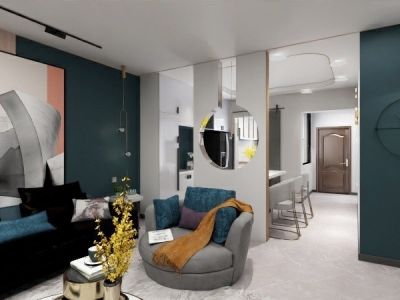 联泰天悦126平现代风格装修案例