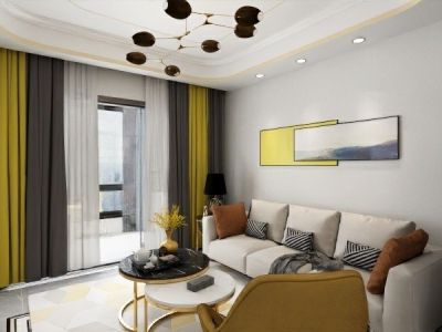 新力合园113平现代风格装修案例