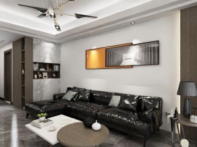 华南城126平现代风格装修案例