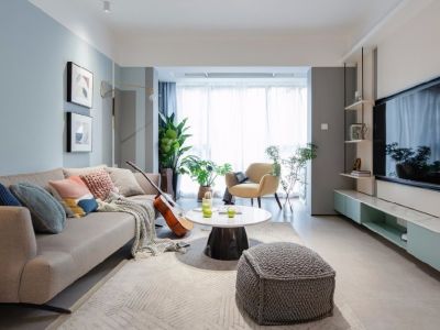 远达都市峰景现代风格88平米装修案例