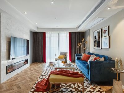 开元壹号混搭风格140平米四室两厅装修案例