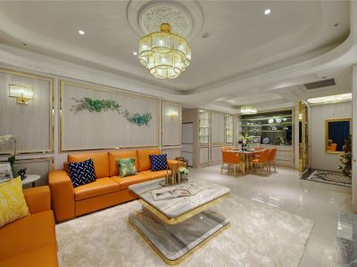 保利建业香槟国际新古典风格142平米四室两厅装修案例