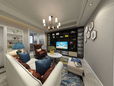 昇悦居120㎡现代轻奢风三居室装修案例