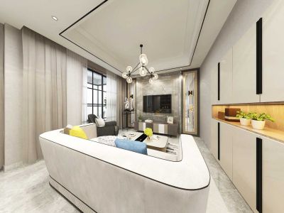 玉兰别墅300㎡现代轻奢风别墅装修案例