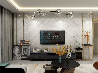 中正悦湾138㎡三居室现代风格装修案例