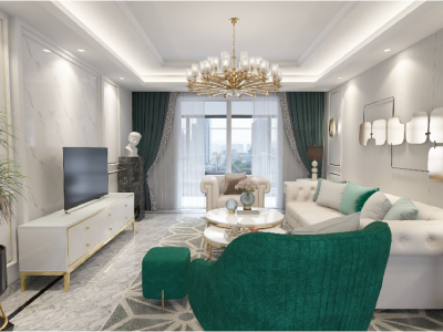 天空之眼·君天公馆欧式风格三居装修案例