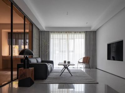 康海城市花园100平米三居室现代简约风格装修案例