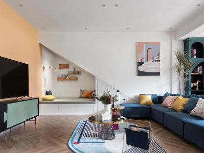 熙悦府混搭风格132平米四居室设计效果图案例