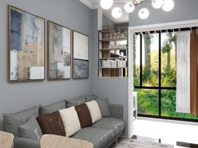 恒大时代新城88平米北欧简约风二居室装修案例