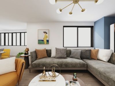 汇置尚郡115㎡现代简约风三居室装修案例