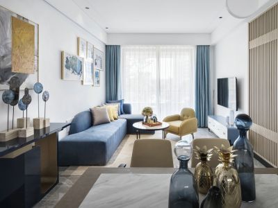 城中央南城现代风格88平米装修案例