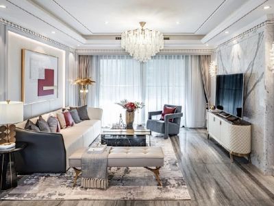 远达鹭湖宫现代风格123平米装修案例