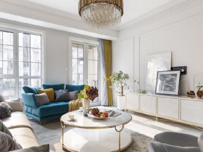 融侨悦公馆美式风格140平米三居室装修设计图案例