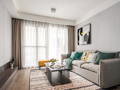 滨海·橙里北欧风格120平米三居室装修设计图案例