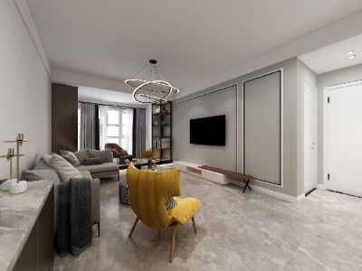 南旅嘉福里110平现代风格装修案例