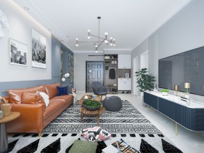 优品道邦泰公园府简约风格二居装修案例