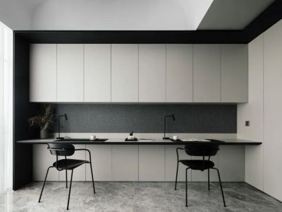 广信世贸城110平米三居室现代简约风格装修案例