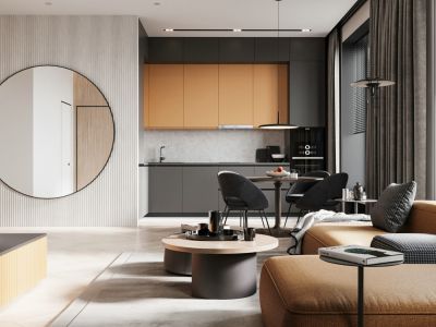 远达双子星北欧风格57平米装修案例